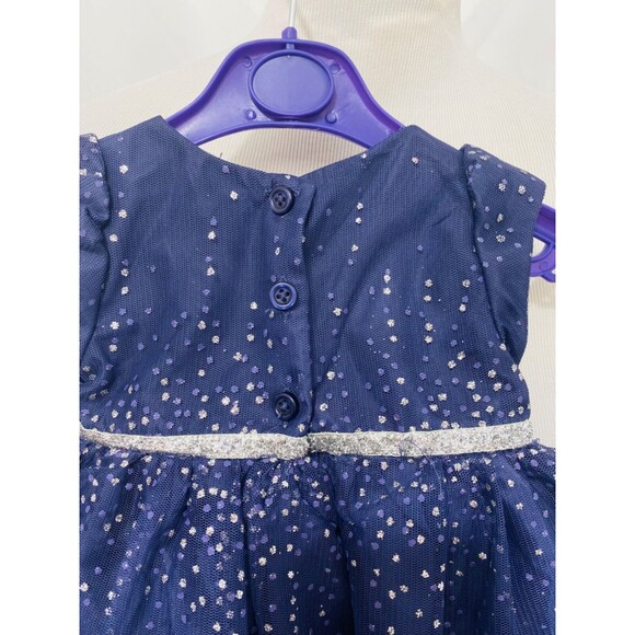 Cherokee Infant Girl’s Dress Purple sparkle Sleeveless Size 6 Months - Picture 4 of 6